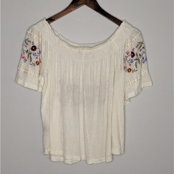 Ranna Gilli Embroidered Cream Top Extra Small - Picture 3 of 6